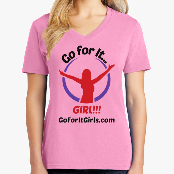 Ladies Core Cotton V Neck Tee Thumbnail